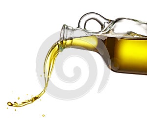 Pouring olive oil