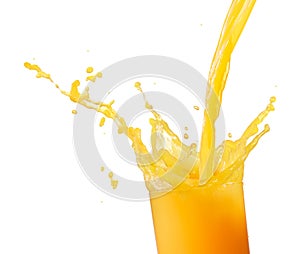 Pouring orange juice