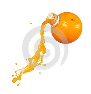 Pouring orange juice