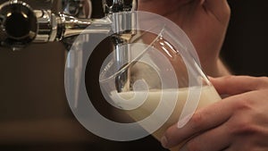 Pouring a pint of beer