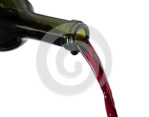 Pouring red wine