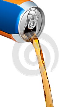 Pouring soft drink