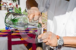 Pouring Tequila photo