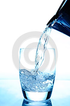 Pouring Water in a Glass