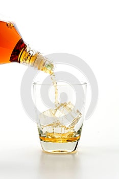 pouring wisky