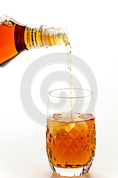pouring wisky
