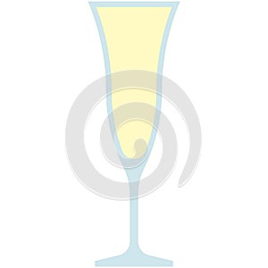 Pousse Cafe glass icon, cocktail glass name related vector