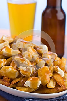 Poutine with beer