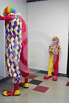Pouting clown