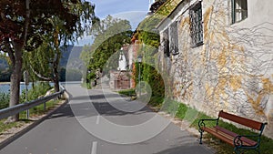 POV cycling in Durnstein, Austria