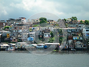 Poverty on the Amazon river in Manaus