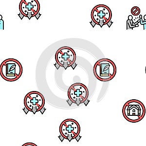 Poverty Destitution Vector Seamless Pattern