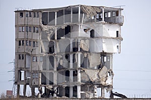 Poverty and ghetto House in bad condition looked .