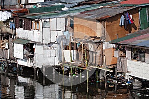 Poverty - squatter homes in Philippines