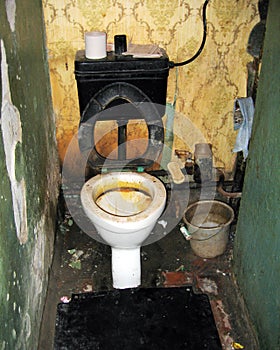 Poverty toilet photo