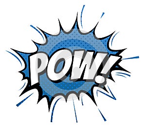 Pow Cartoon Comic Bubble expression