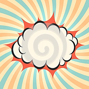 Pow cloud twirling background