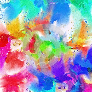 Powder colors splash. Holi style background. Colorful Ink Digital Paper. Ink Marble, Glitter sparkle, Marbling Art, Rainbow Paper,