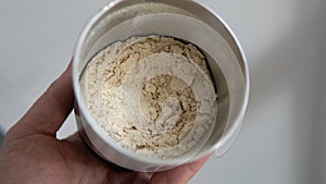 Powder from ground fruit bodies of Hericium erinaceus
