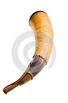 Powder horn isolated