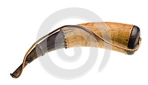 Powder horn isolated