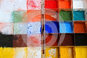 Powder paint colorful photo