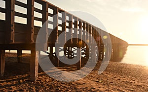 Powder Point Bridge in Duxbury During the Golden Hours