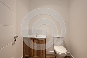 Powder room within brand new home