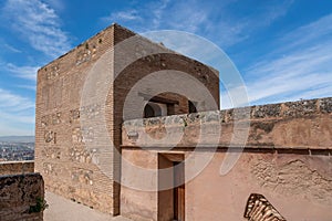 Powder Tower (Torre de la Polvora) at Alcazaba area of Alhambra fortress - Granada, Andalusia, Spain photo