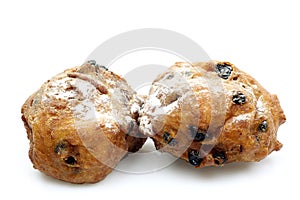 Powdered Dutch oliebollen