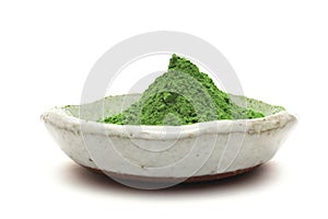 Powdered green tea