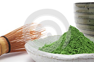 Powdered green tea photo