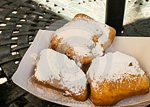 Powdered Sugar on Beignets