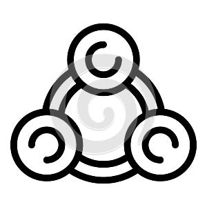Power adaptation icon, outline style
