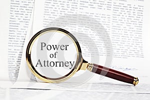 Power of Attorney Concept photo