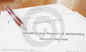 Power of Attorney, Living Will and Estate plan photo