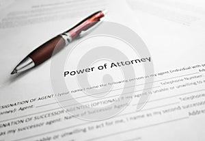 Power of Attorney paper