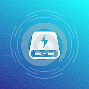 Power bank vector icon