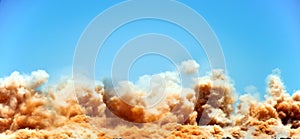 A power blast on the construction site