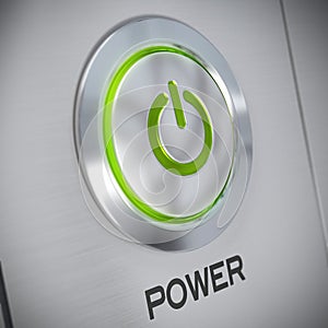 Power button of a computer, energy save