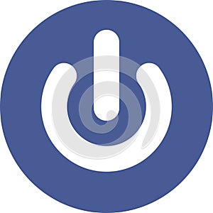 Power button icon. Standby power button