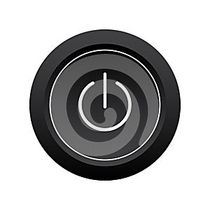 Power button icon. Turn on/off button. Vector illustration