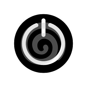Power Button Icon Vector Design Illustration on white background