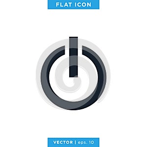Power Button Icon Vector Design Template