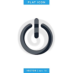 Power Button Icon Vector Design Template