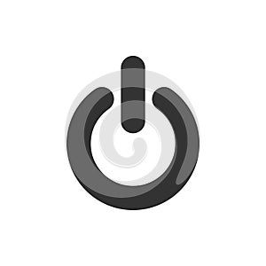 Power Button Icon Vector Logo Template Illustration Design. Vector EPS 10