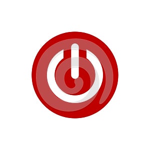 Power button icon vector. Power button symbol design