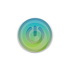 Power Button Icon Web Isolated Vector Button Project Design Transparent Background App