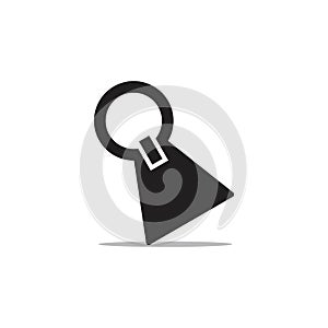 Power button key hole shape unlock logo vector