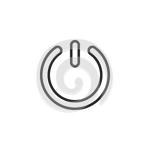 Power button line icon